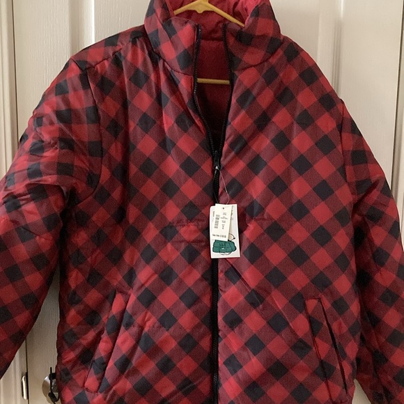 New Peanuts Aeropostale Snoopy Reversible Puffer - Picture 3 of 3